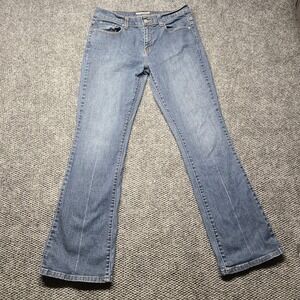 Vintage Y2k Levis Jeans Womens 8 Blue 515 Bootcut Stretch Denim Bat Wing Logo